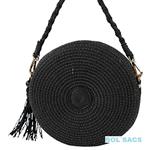 BOLSO BANDOLERA MUJER REDONDO EN RAFIA DE LOIS | 602.402-03 | BOLSACS - Tu Tienda Online de Marroquinería, Viaje y Complementos