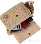 BOLSO BANDOLERA MUJER EN RAFIA BORAH DE LOIS | 602.401-02 | BOLSACS - Tu Tienda Online de Marroquinería, Viaje y Complementos