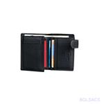 CARTERA DE HOMBRE  MONEDERO EXTERIOR  NEGRA | 0001507520 | BOLSACS - Tu Tienda Online de Marroquinería, Viaje y Complementos