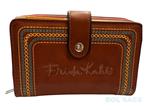 MONEDERO BILLETERO DE MUJER FRIDA KALHO MARRON | K-4919CU | BOLSACS - Tu Tienda Online de Marroquinería, Viaje y Complementos