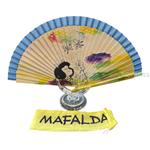 ABANICO DE MADERA MAFALDA | M24-8052 | BOLSACS - Tu Tienda Online de Marroquinería, Viaje y Complementos