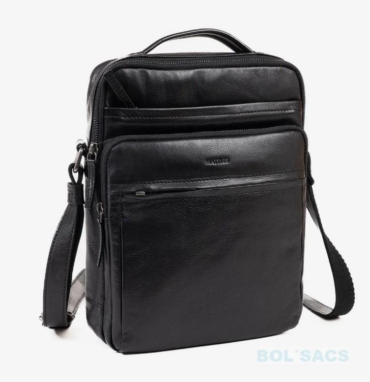 BOLSO BANDOLERA DE HOMBRE EN PIEL CON ASA MATTIES | 0004025120 | BOLSACS - Tu Tienda Online de Marroquinería, Viaje y Complementos