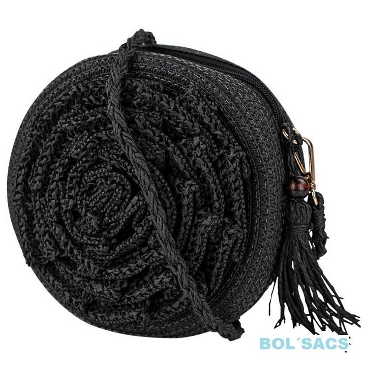 BOLSO BANDOLERA MUJER REDONDO EN RAFIA DE LOIS | 602.402-03 | BOLSACS - Tu Tienda Online de Marroquinería, Viaje y Complementos