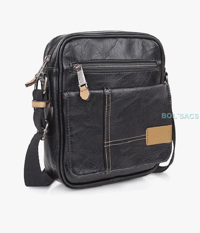 BOLSO BANDOLERA DE HOMBRE WAREN DE LOIS NEGRO | 317321-01 | BOLSACS - Tu Tienda Online de Marroquinería, Viaje y Complementos