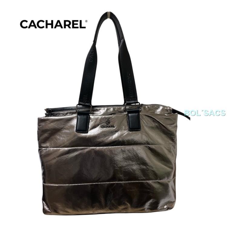 MAXI SHOPPER CACHAREL ACERO | CA252000-14 | BOLSACS - Tu Tienda Online de Marroquinería, Viaje y Complementos
