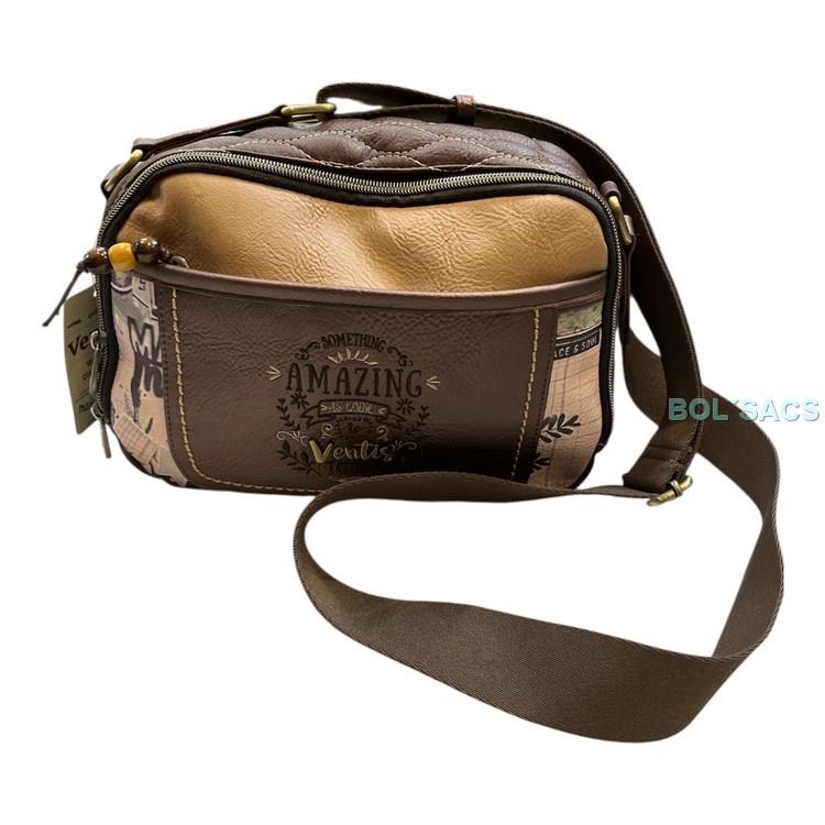 BOLSO BANDOLERA DE MUJER VENTIS MARRON | 252611 | BOLSACS - Tu Tienda Online de Marroquinería, Viaje y Complementos