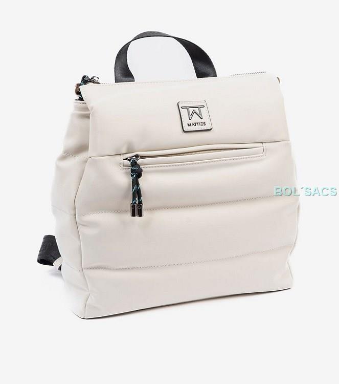 Mochila para mujer en piel sintética Matties Midnight | Amplia, cómoda y perfecta para uso diario