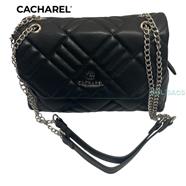 BOLSO CACHAREL ACOLCHADO NEGRO | CW242143-1 | BOLSACS - Tu Tienda Online de Marroquinería, Viaje y Complementos