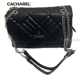 BOLSO CACHAREL ACOLCHADO NEGRO | CW242143-1 | BOLSACS - Tu Tienda Online de Marroquinería, Viaje y Complementos