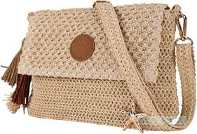 BOLSO BANDOLERA MUJER EN RAFIA BORAH DE LOIS | 602.401-02 | BOLSACS - Tu Tienda Online de Marroquinería, Viaje y Complementos