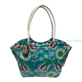 BOLSA DE PLAYA LONA PLASTIFICADA TULIPANES DE GLOKO | 027-T007 | BOLSACS - Tu Tienda Online de Marroquinería, Viaje y Complementos