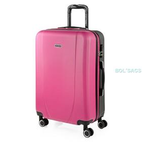 MALETA TROLLEY MEDIANO TIBER FUCSIA/ANTRACITA | 71160-05 | BOLSACS - Tu Tienda Online de Marroquinería, Viaje y Complementos