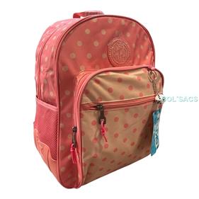 MOCHILA ESCOLAR SKPAT CORAL LUNARES | 132301-01 | BOLSACS - Tu Tienda Online de Marroquinería, Viaje y Complementos