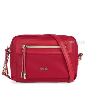 BOLSO BANDOLERA MUJER ROJO SKPAT EN NYLON | 307686 | BOLSACS - Tu Tienda Online de Marroquinería, Viaje y Complementos