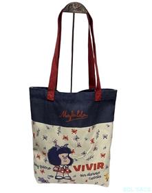 BOLSA TEXTIL SENCILLA MAFALDA | M24-4007 | BOLSACS - Tu Tienda Online de Marroquinería, Viaje y Complementos