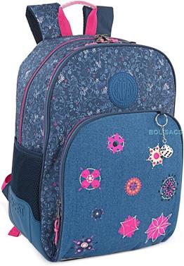 MOCHILA ESCOLAR AZUL VAQUERO SKPAT | 133901-01 | BOLSACS - Tu Tienda Online de Marroquinería, Viaje y Complementos