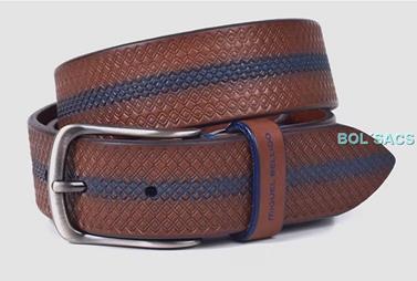 CINTURON GRABADO EN PIEL MIGUEL BELLIDO | 0000800 | BOLSACS - Tu Tienda Online de Marroquinería, Viaje y Complementos
