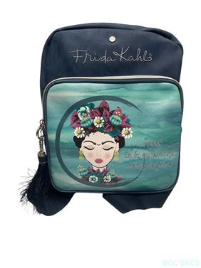 MOCHILA DE MUJER FRIDA KALHO | K-4947MR | BOLSACS - Tu Tienda Online de Marroquinería, Viaje y Complementos