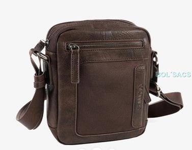 BOLSO BANDOLERA HOMBRE POLIPIEL/LONA MATTIES | 00040194 | BOLSACS - Tu Tienda Online de Marroquinería, Viaje y Complementos