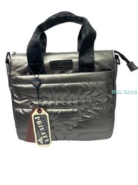 BOLSO ACOLCHADO ASAS Y BANDOLERA DE PRIVATA | P-4935GR | BOLSACS - Tu Tienda Online de Marroquinería, Viaje y Complementos