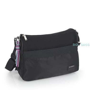 BOLSO BANDOLERA MUJER AROA NEGRO | 604114001 | BOLSACS - Tu Tienda Online de Marroquinería, Viaje y Complementos