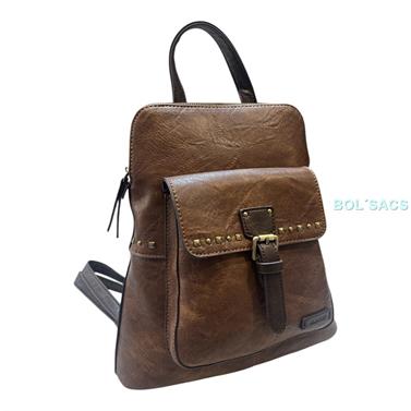 Mochila antirrobo para mujer en piel sintética Matties Verota | 00020970 | BOLSACS - Tu Tienda Online de Marroquinería, Viaje y Complementos