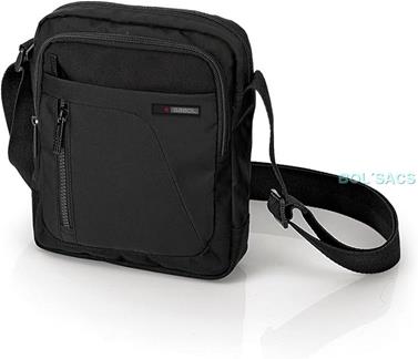 Bandolera para hombre en lona negra Gabol Crony Eco | 543911001 | BOLSACS - Tu Tienda Online de Marroquinería, Viaje y Complementos